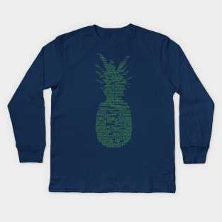 Psych Pineapple Gus Nicknames Kids Long Sleeve T-Shirt